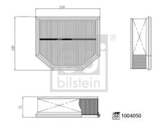 FEBI BILSTEIN 1004050 — Фильтр воздушный