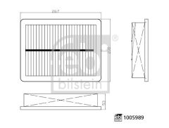 FEBI BILSTEIN 1005989 — Filtru de aer