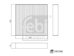 FEBI BILSTEIN 1007568 — Салонный фильтр