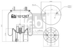 FEBI BILSTEIN 101267 — Защитный кожух пневмобаллона