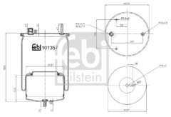 FEBI BILSTEIN 101357 — Защитный кожух пневмобаллона
