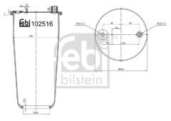 FEBI BILSTEIN 102516 — Защитный кожух пневмобаллона