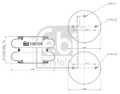 FEBI BILSTEIN 106105 — Защитный кожух пневмобаллона