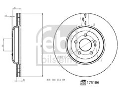 FEBI BILSTEIN 175186 — Disc de frână