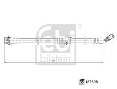 FEBI BILSTEIN 183698 — Furtun de frână