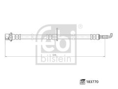 FEBI BILSTEIN 183770 — Furtun de frână