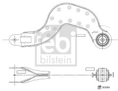 FEBI BILSTEIN 185909 — Braț suspensie