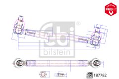 FEBI BILSTEIN 187782 — Продольная рулевая тяга