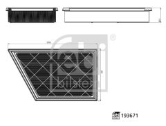 FEBI BILSTEIN 193671 — Фильтр воздушный