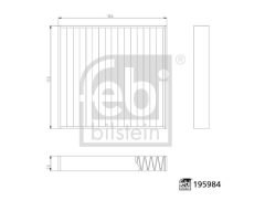 FEBI BILSTEIN 195984 — Салонный фильтр