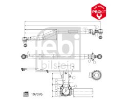 FEBI BILSTEIN 197266 — Bară de direcție longitudinală