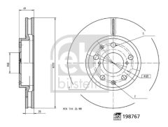 FEBI BILSTEIN 198767 — Disc de frână
