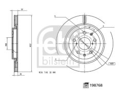 FEBI BILSTEIN 198768 — Disc de frână
