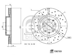 FEBI BILSTEIN 198769 — Disc de frână