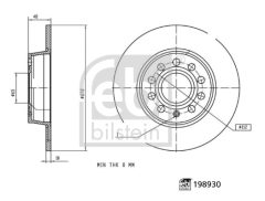 FEBI BILSTEIN 198930 — Тормозной диск