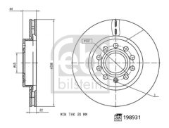 FEBI BILSTEIN 198931 — Тормозной диск