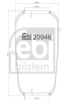 FEBI BILSTEIN 20946 — Carcasă burduf suspensie pneumatică