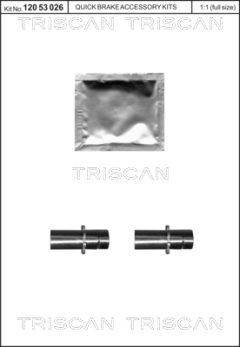 TRISCAN 8105102640 — Комплект тяг и рычагов тормозного привода