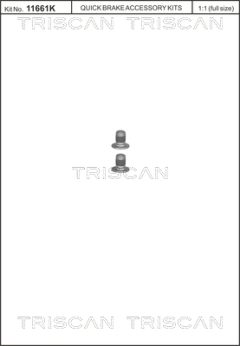 TRISCAN 8105116002 — Набор болтов крепления тормозного диска