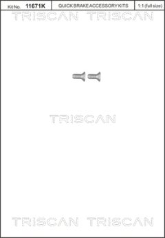 TRISCAN 8105116012 — Набор болтов крепления тормозного диска