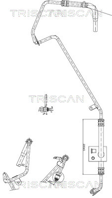 TRISCAN 851629018 — Шланг ГУР