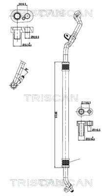 TRISCAN 901010015 — Сдвоенная трубка кондиционера