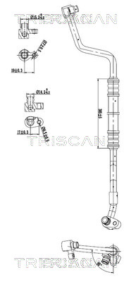 TRISCAN 901011005 — Conductă dublă aer condiționat