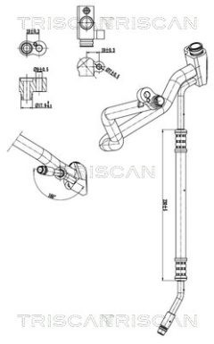 TRISCAN 901011008 — Conductă dublă aer condiționat