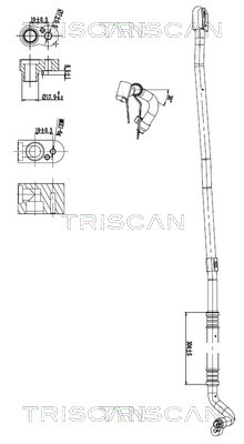 TRISCAN 901011012 — Conductă dublă aer condiționat