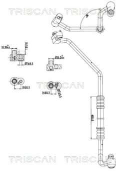 TRISCAN 901011014 — Conductă dublă aer condiționat
