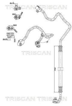 TRISCAN 901011015 — Conductă dublă aer condiționat
