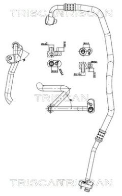 TRISCAN 901011016 — Conductă dublă aer condiționat