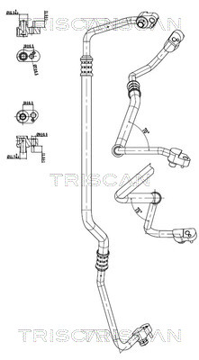 TRISCAN 901011017 — Conductă dublă aer condiționat