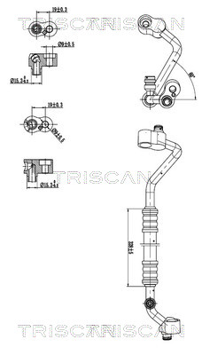 TRISCAN 901011018 — Conductă dublă aer condiționat