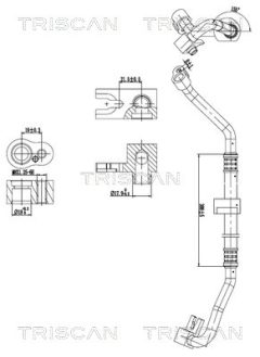 TRISCAN 901011019 — Conductă dublă aer condiționat