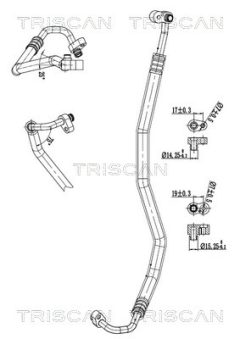 TRISCAN 901011020 — Conductă dublă aer condiționat