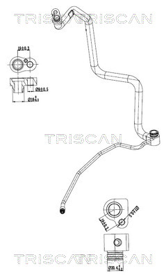 TRISCAN 901011025 — Conductă dublă aer condiționat