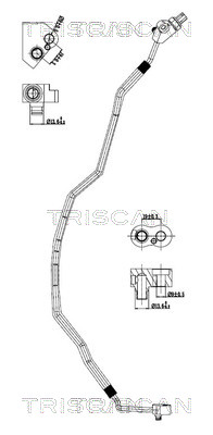 TRISCAN 901011033 — Conductă dublă aer condiționat