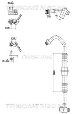 TRISCAN 901011035 — Conductă dublă aer condiționat