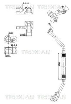 TRISCAN 9010 11042 — Conductă dublă aer condiționat