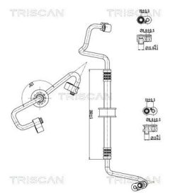 TRISCAN 9010 11044 — Conductă dublă aer condiționat