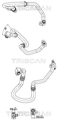 TRISCAN 901015006 — Conductă dublă aer condiționat