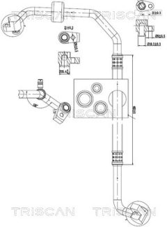TRISCAN 901016004 — Conductă dublă aer condiționat