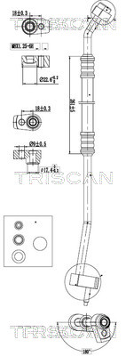 TRISCAN 901016007 — Сдвоенная трубка кондиционера