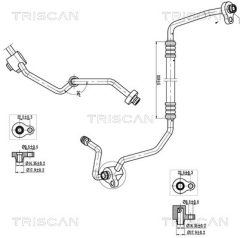 TRISCAN 901016009 — Conductă dublă aer condiționat