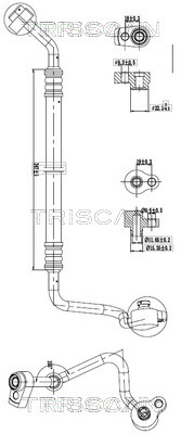 TRISCAN 901016012 — Сдвоенная трубка кондиционера