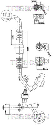 TRISCAN 901016022 — Conductă dublă aer condiționat