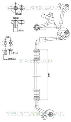 TRISCAN 901016040 — Conductă dublă aer condiționat