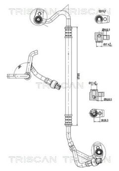 TRISCAN 901016041 — Conductă dublă aer condiționat