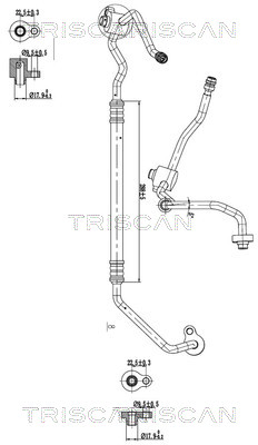 TRISCAN 901016050 — Conductă dublă aer condiționat